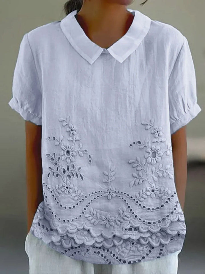 Lily | Camisa bordada con flores