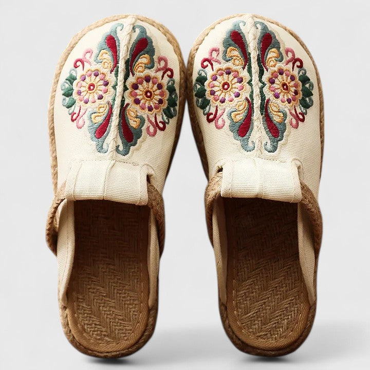 Marousse | Mules Florales Hechas a Mano y Cómodas