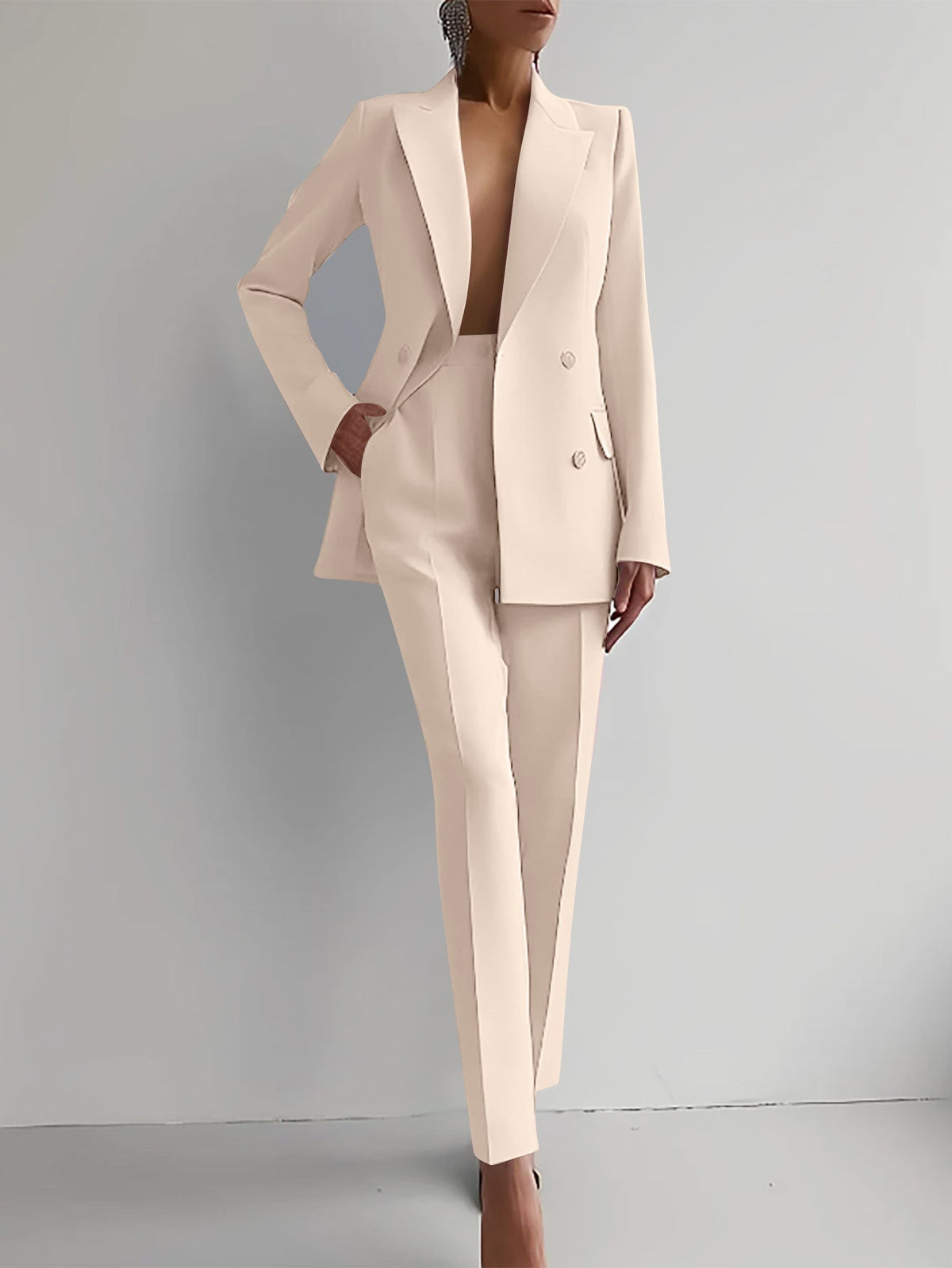 Conjunto de blazer e calças de cintura subida Sofia