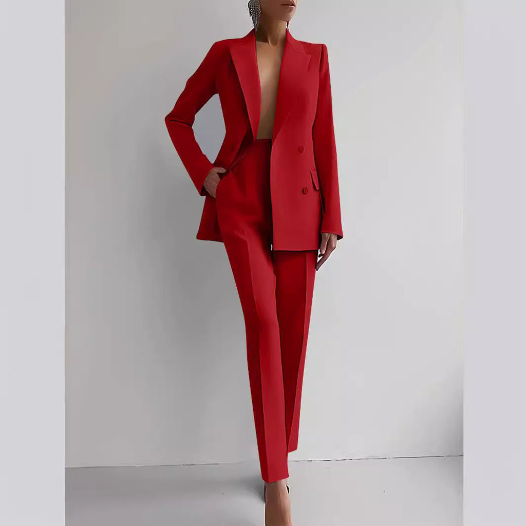 Conjunto de blazer e calças de cintura subida Sofia