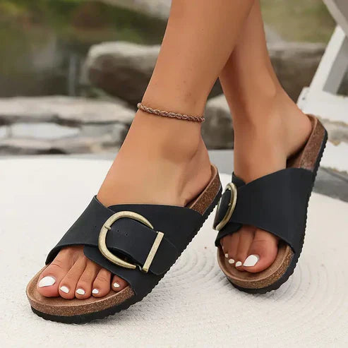 Sandalias Eveline de tipo mules con soporte suave