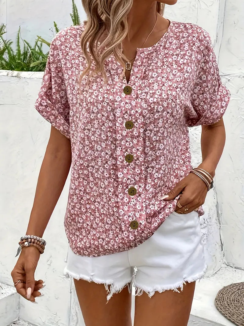 Verna™ | Blusa con estampado floral elegante