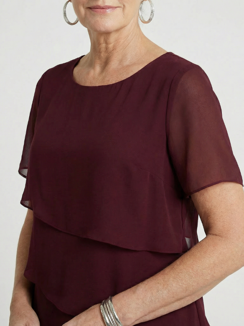 Orson | Vestido com Contorno Suave e Comprimento até o Joelho