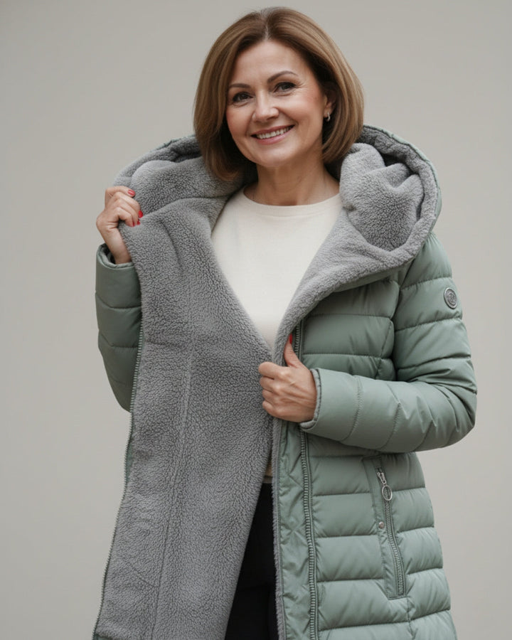 Marelle | Abrigo Acolchado Forrado de Forro Polar