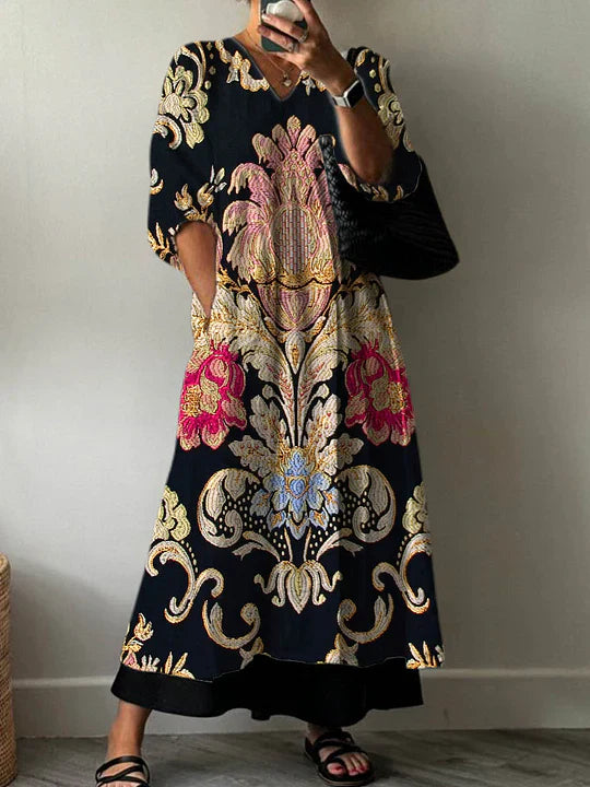 Vestido elegante estampado Clara
