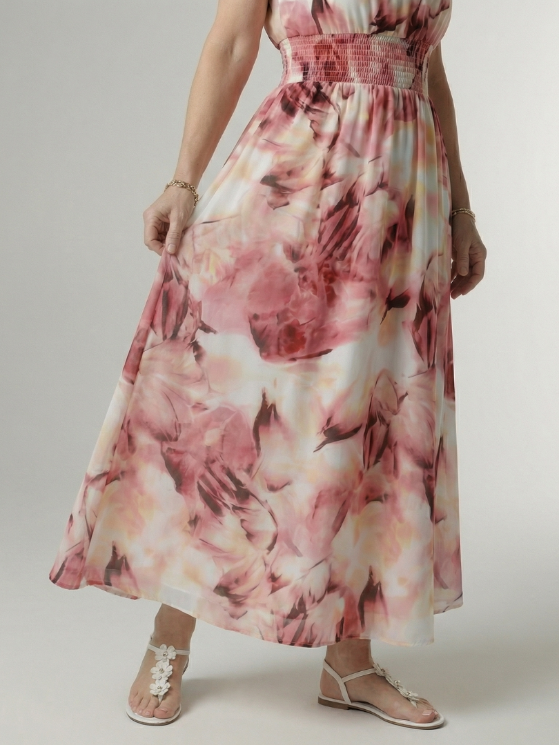 Sylin | Vestido midi con halter fruncido