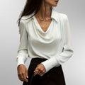 Violet™ | Blusa elegante de satén