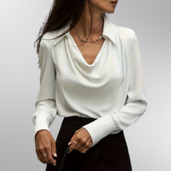 Violet™ | Blusa elegante de satén