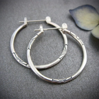 Timeless Silver Hoop Earrings