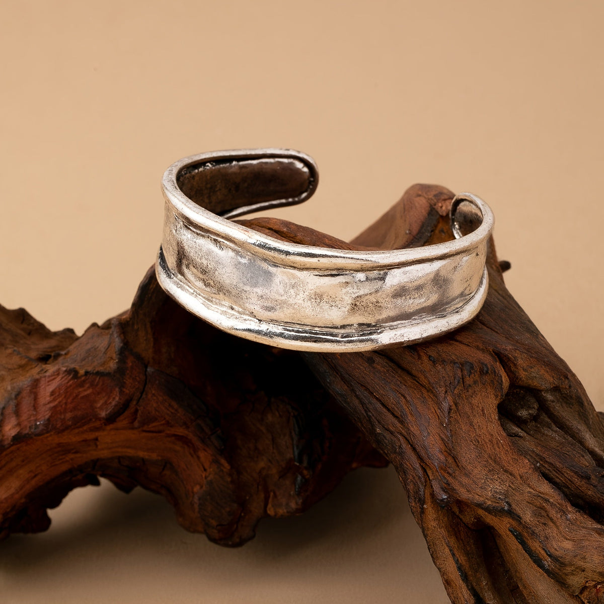 Vintage Style Minimalist Adjustable Zinc Alloy Open Bracelet