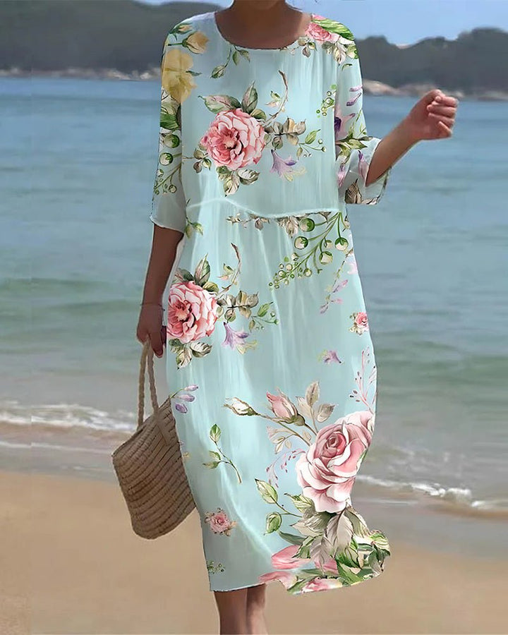 Keely | Vestido flor del atardecer