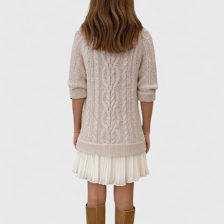 Ashlyndora | Vestido Suéter Elegante