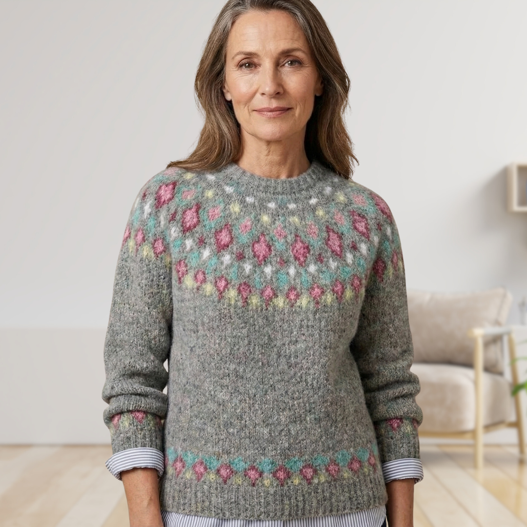 Everly | Camisola de malha nórdica tradicional