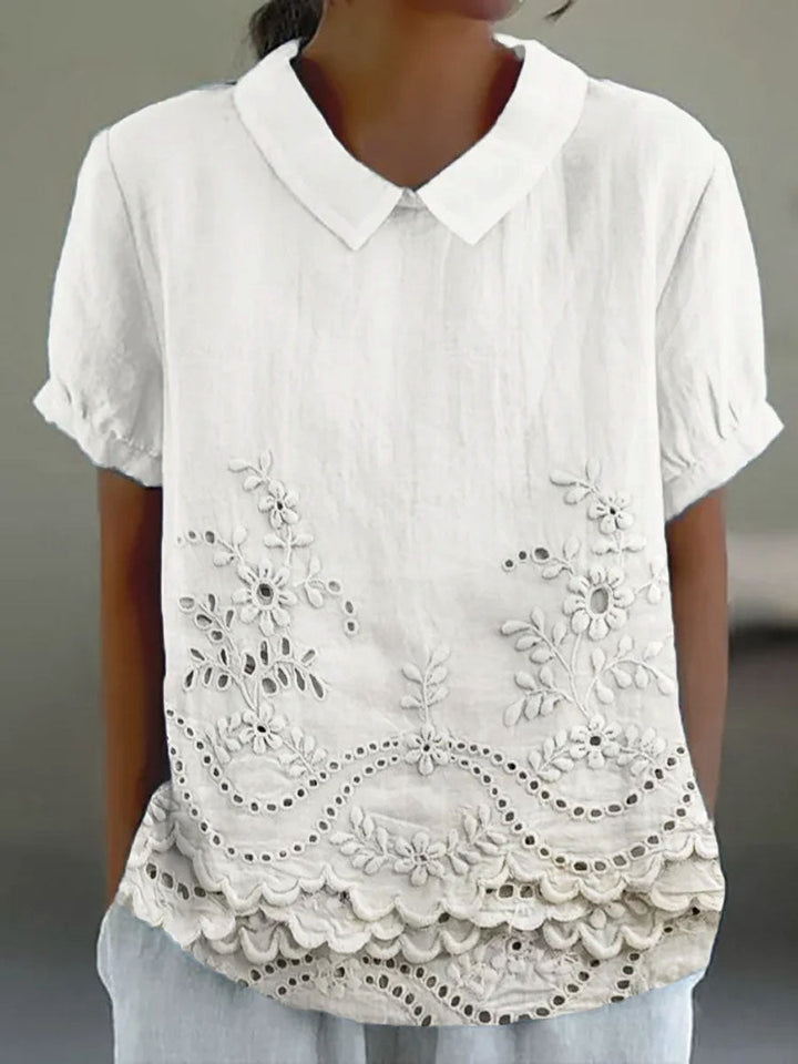 Lily | Camisa bordada con flores