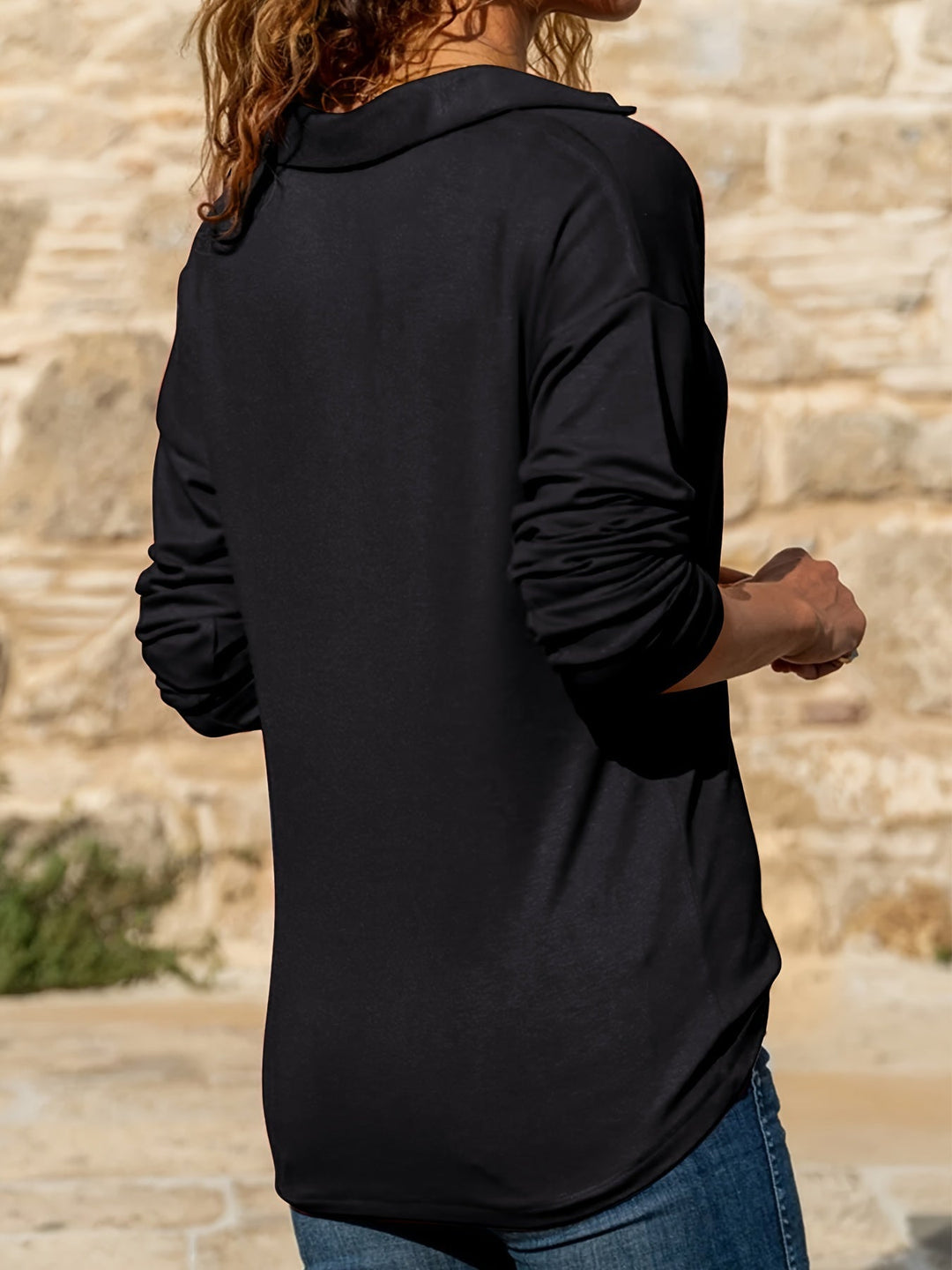 Charlene | Blusa Chic de Manga Longa
