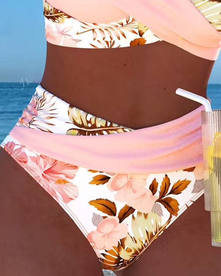 Jolina - Conjunto de Biquíni Floral com Amarração