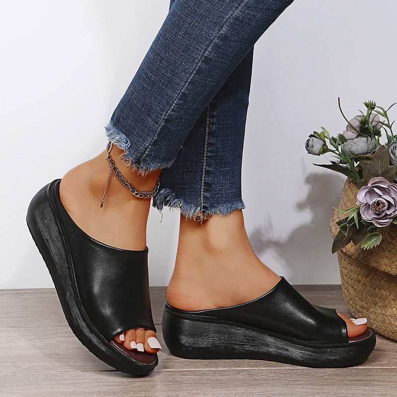 Elisa - Sandálias refinadas de enfiar com suporte