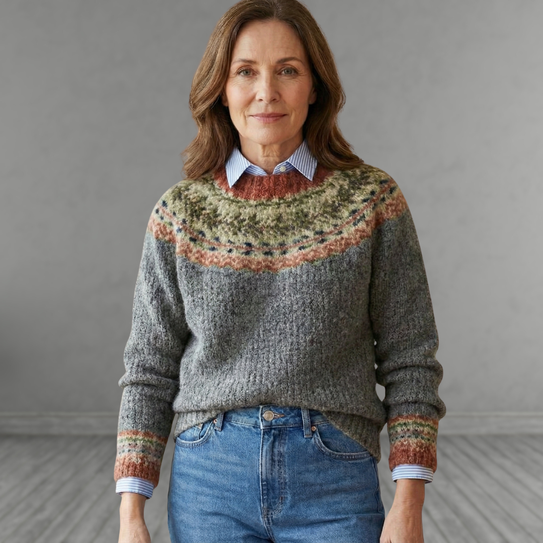 Everly | Camisola de malha nórdica tradicional