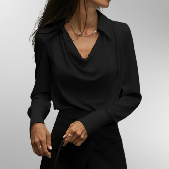 Violet™ | Blusa elegante de satén