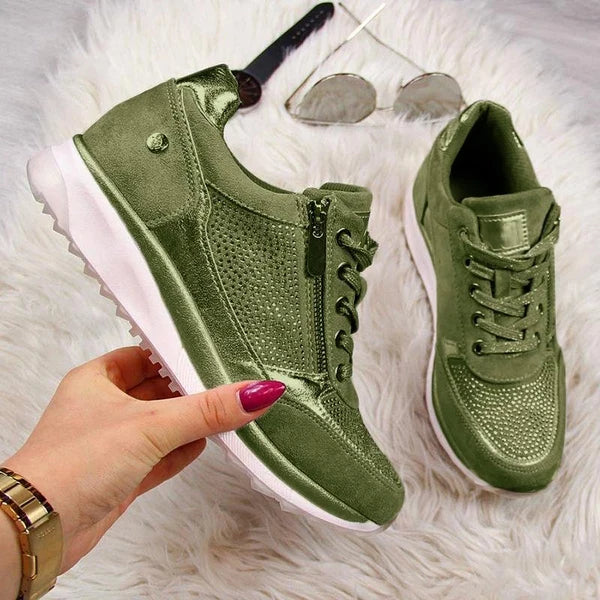 Gabri | Women Zip Up Contoured Sneakers