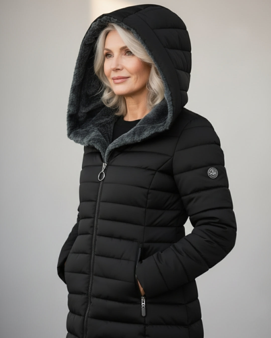 Marelle | Abrigo Acolchado Forrado de Forro Polar