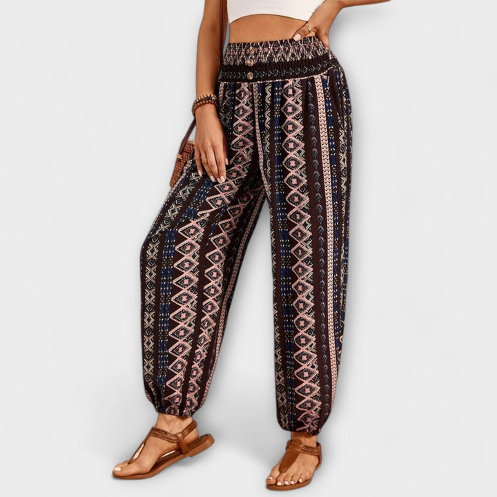 Scarlett - Pantalones con Estampado Étnico
