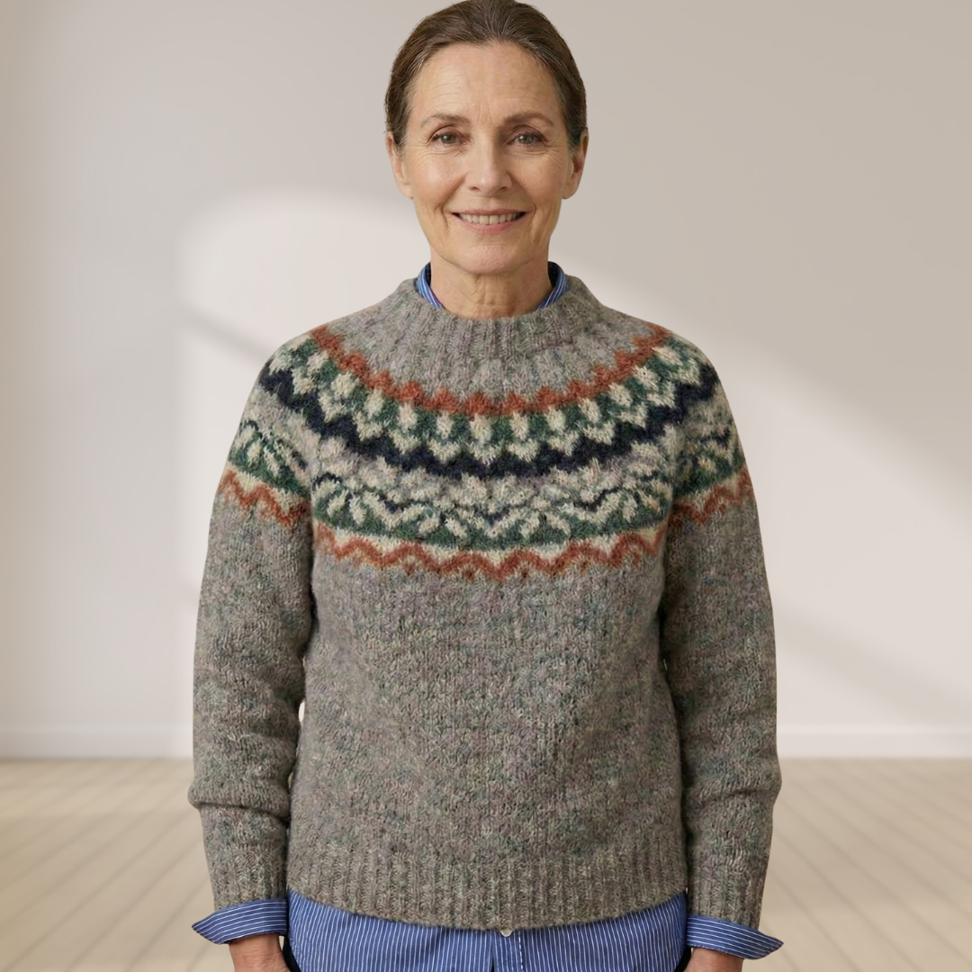Everly | Camisola de malha nórdica tradicional