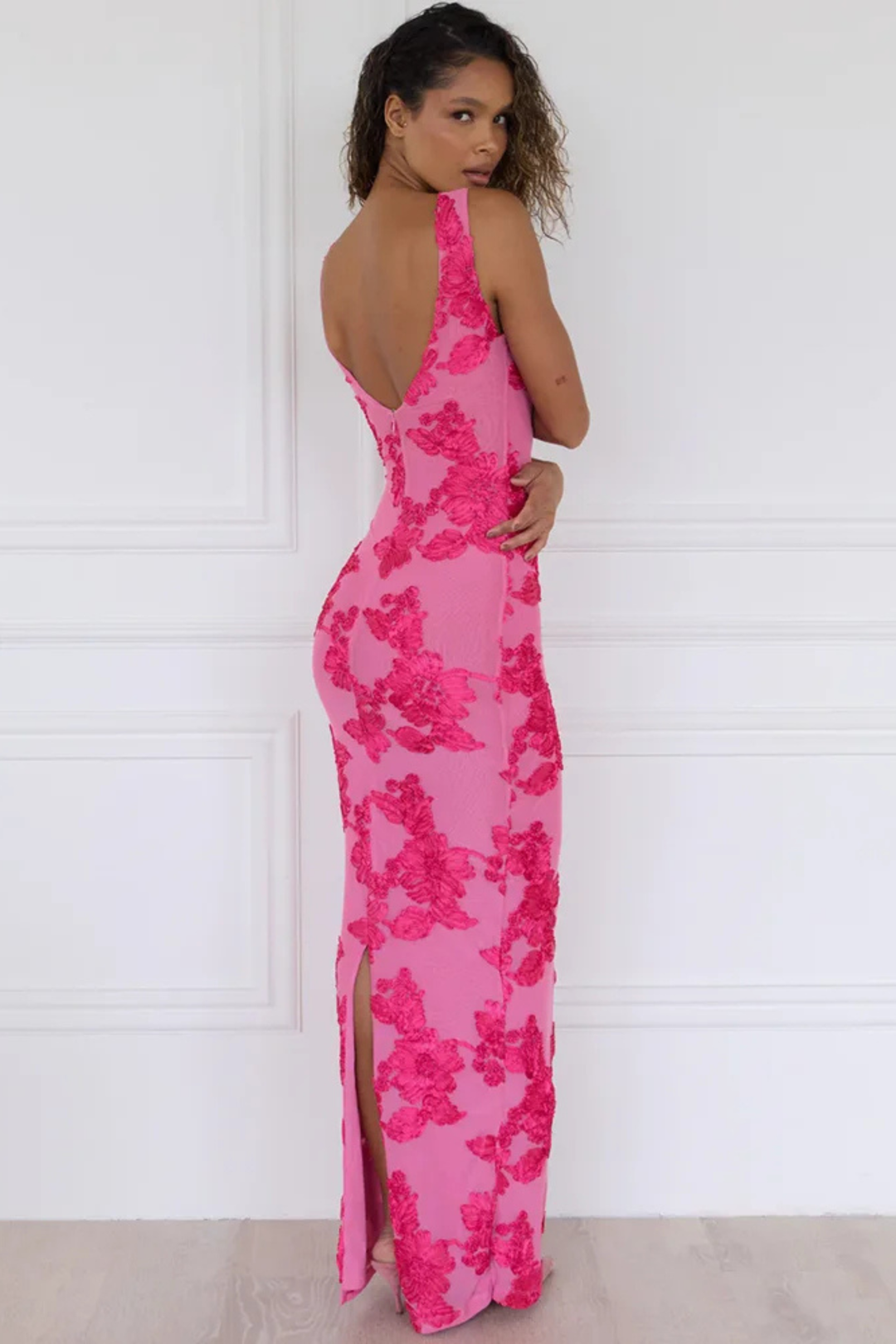 Amara | Vestido maxi elegante en rosa