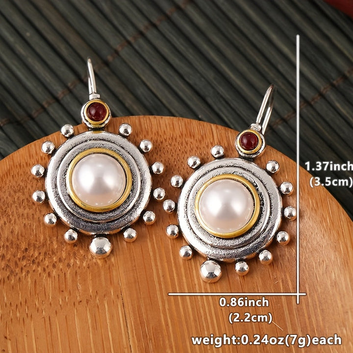 Vintage Pearl Statement Stud Earrings