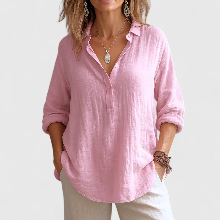 Franzina | Blusa Cómoda de Lino