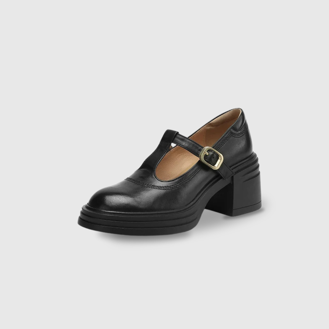 Zapatos Mary Janes Elvana de tacón grueso