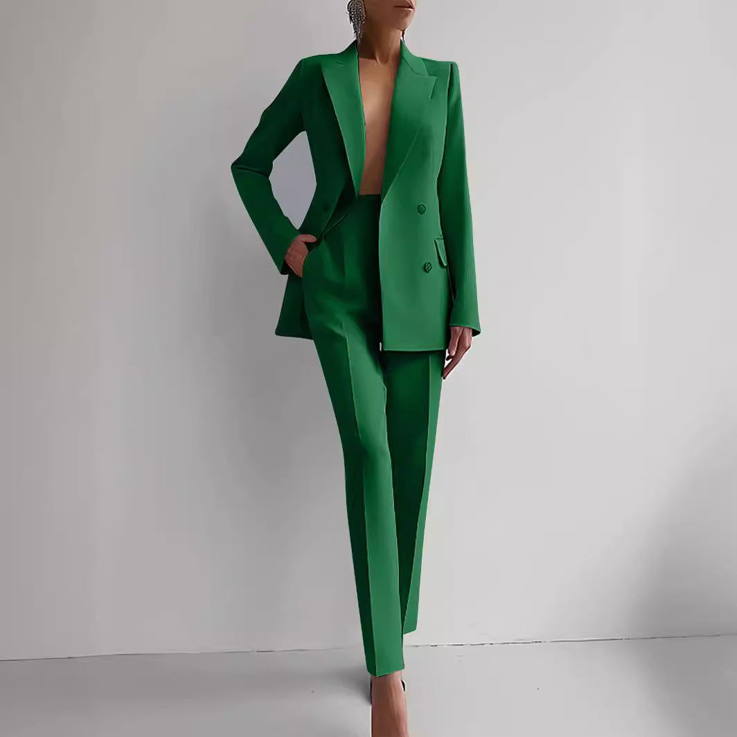 Conjunto de blazer e calças de cintura subida Sofia