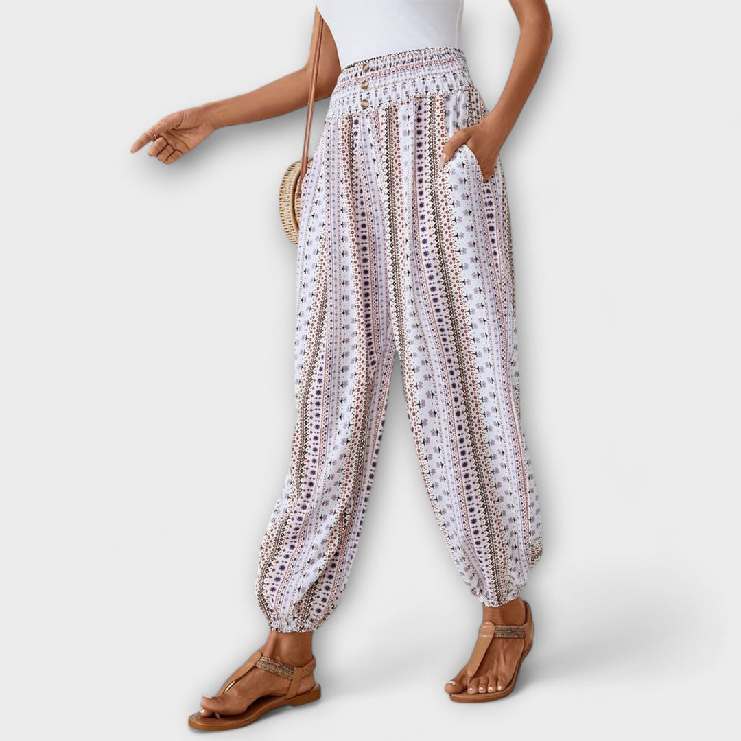 Scarlett - Pantalones con Estampado Étnico