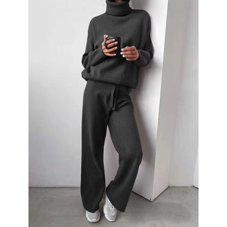 Conjunto de camisola de gola alta Sofia