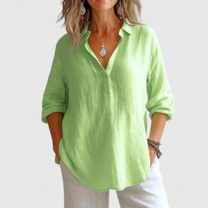 Franzina | Blusa Cómoda de Lino
