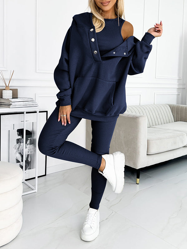 Conjunto de sudadera de tres piezas Sophie