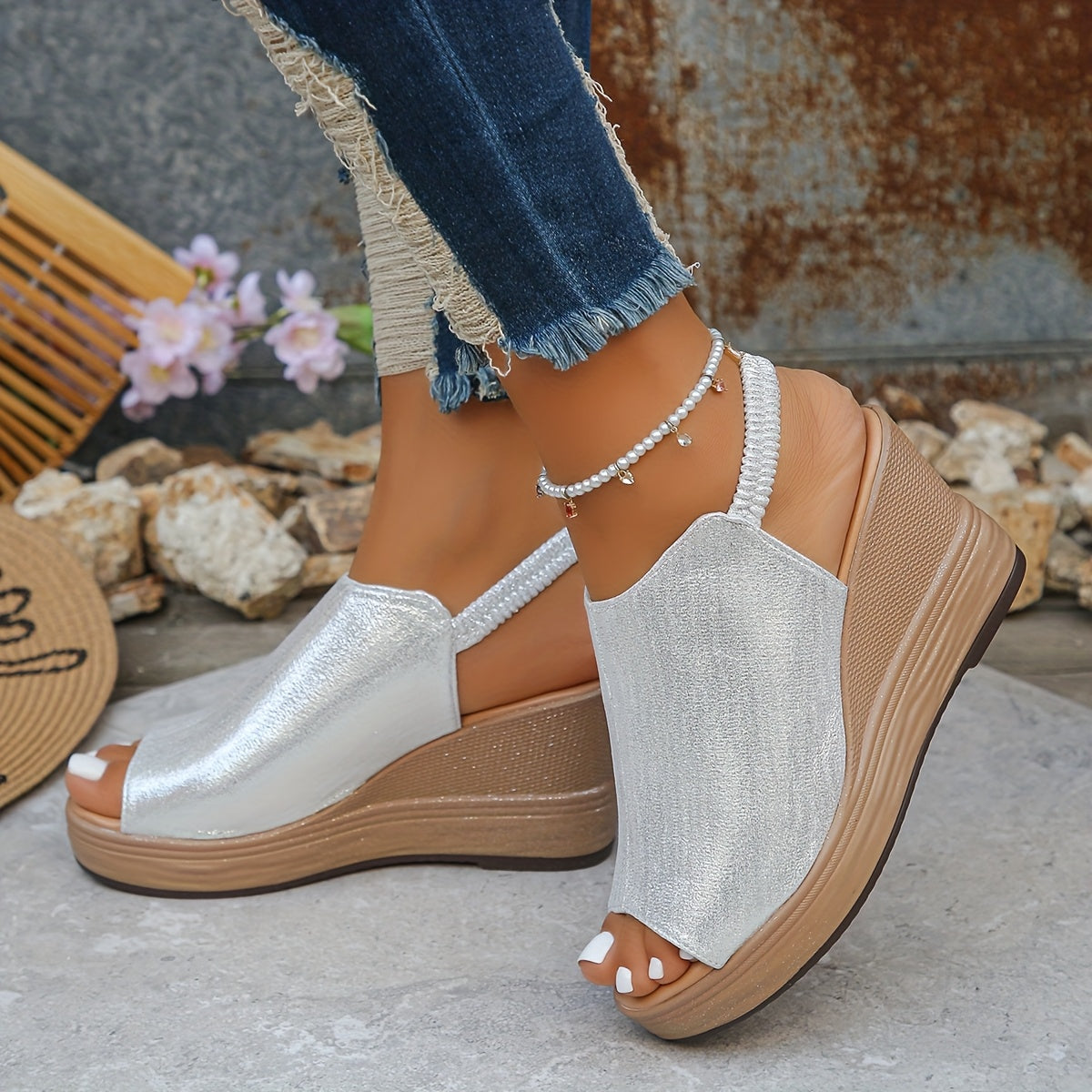 Sandalias Aurora de cuña para disfrutar de comodidad todo el día