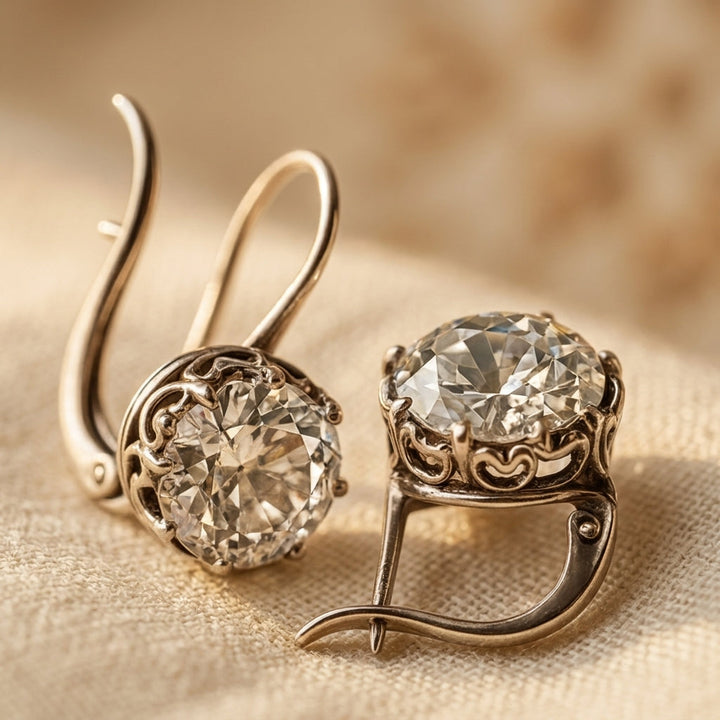 Cassiel Luxe Silver Zirconia Earrings