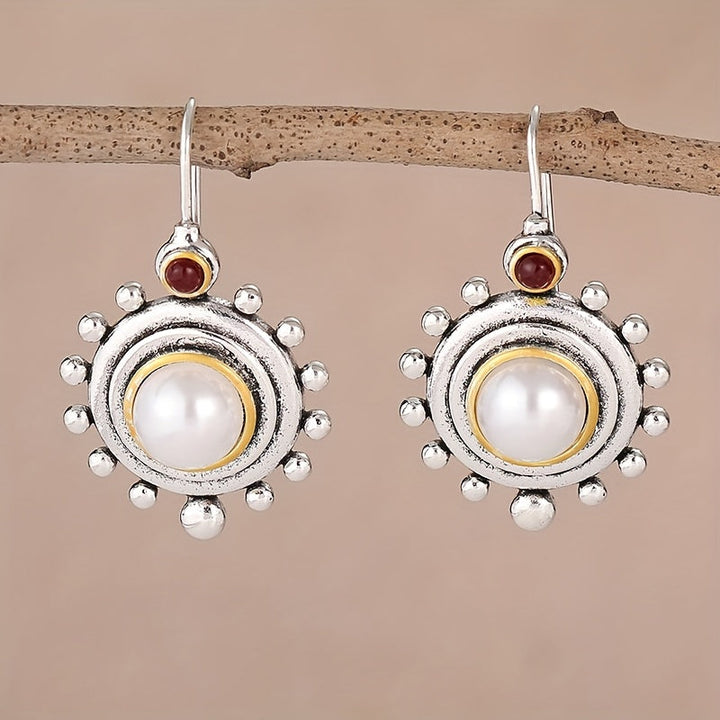 Vintage Pearl Statement Stud Earrings