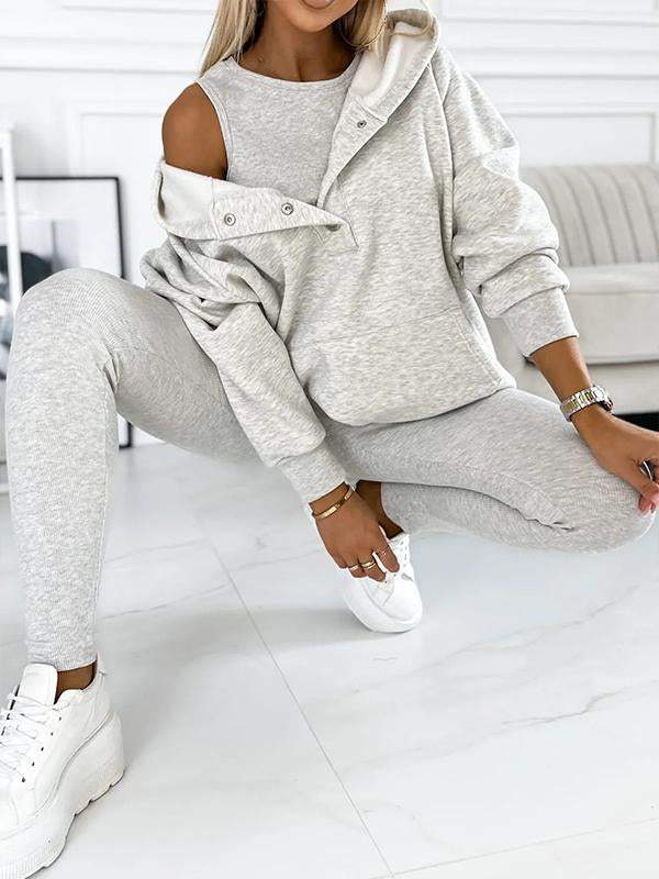 Conjunto de sudadera de tres piezas Sophie