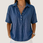 Willow | Blusa con cuello y botones