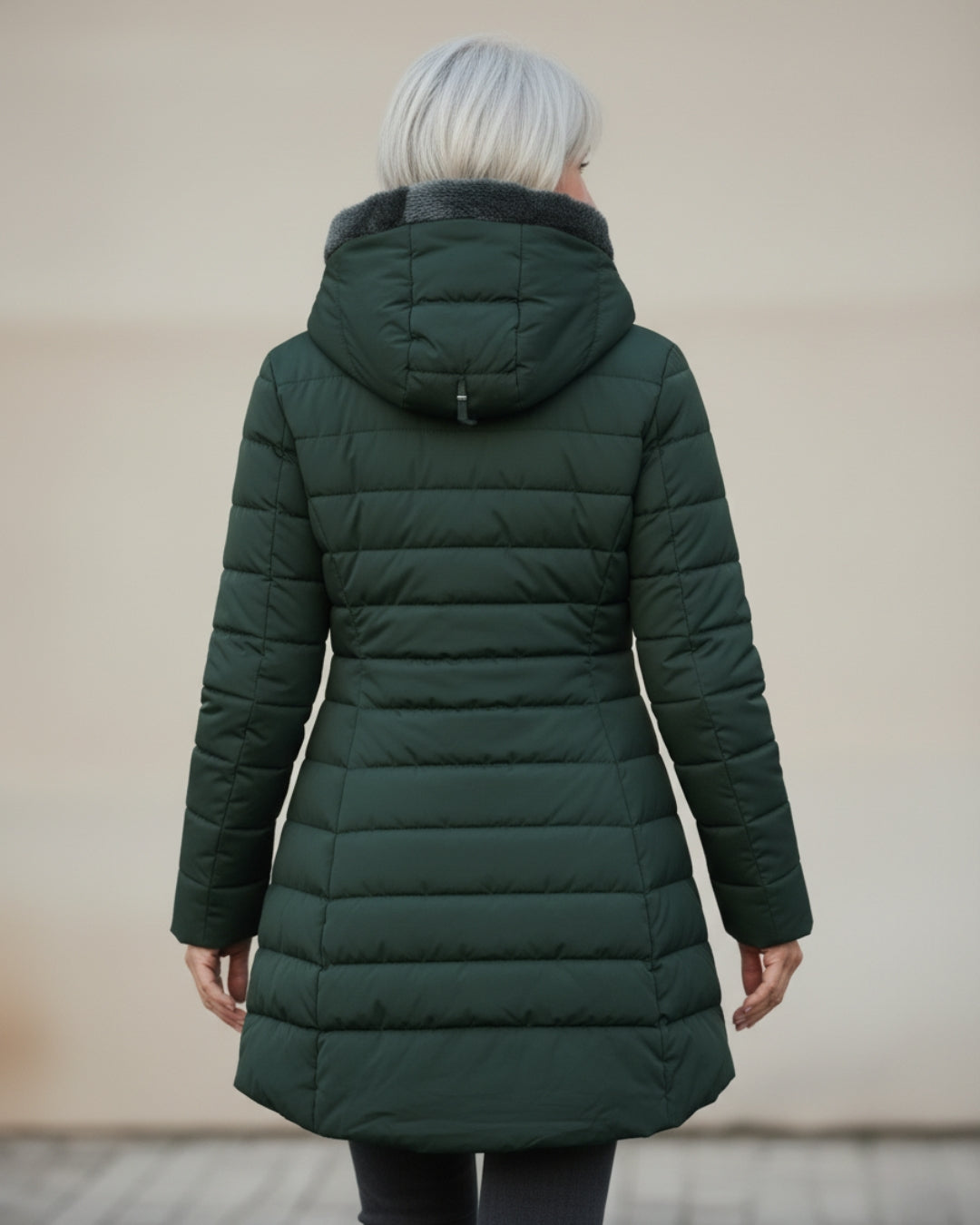 Marelle | Abrigo Acolchado Forrado de Forro Polar