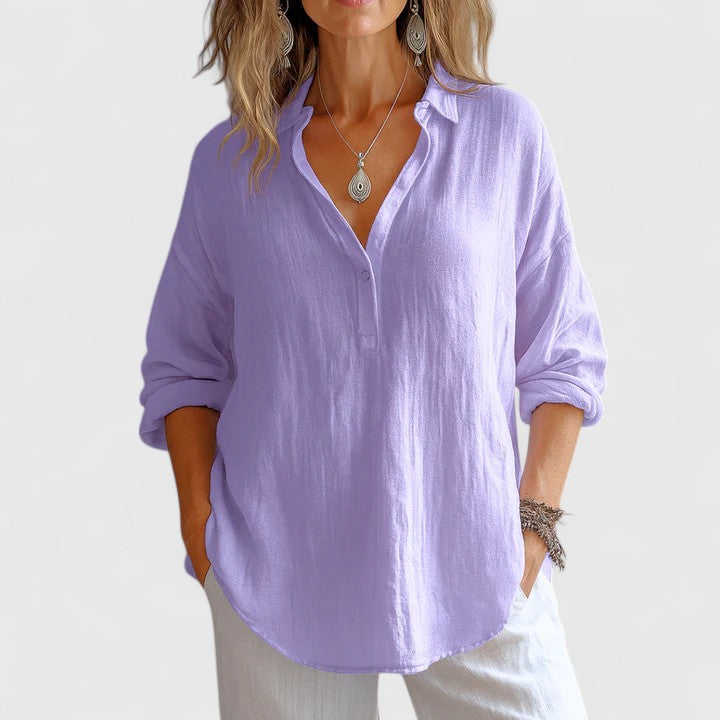 Franzina | Blusa Cómoda de Lino