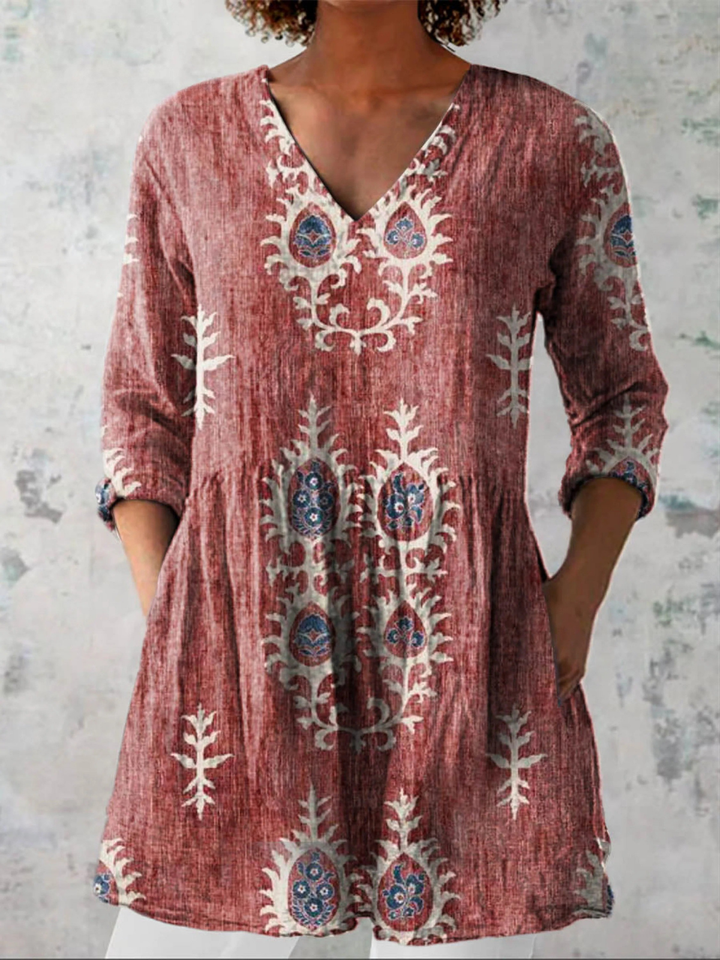 Elise | Blusa larga con escote en V