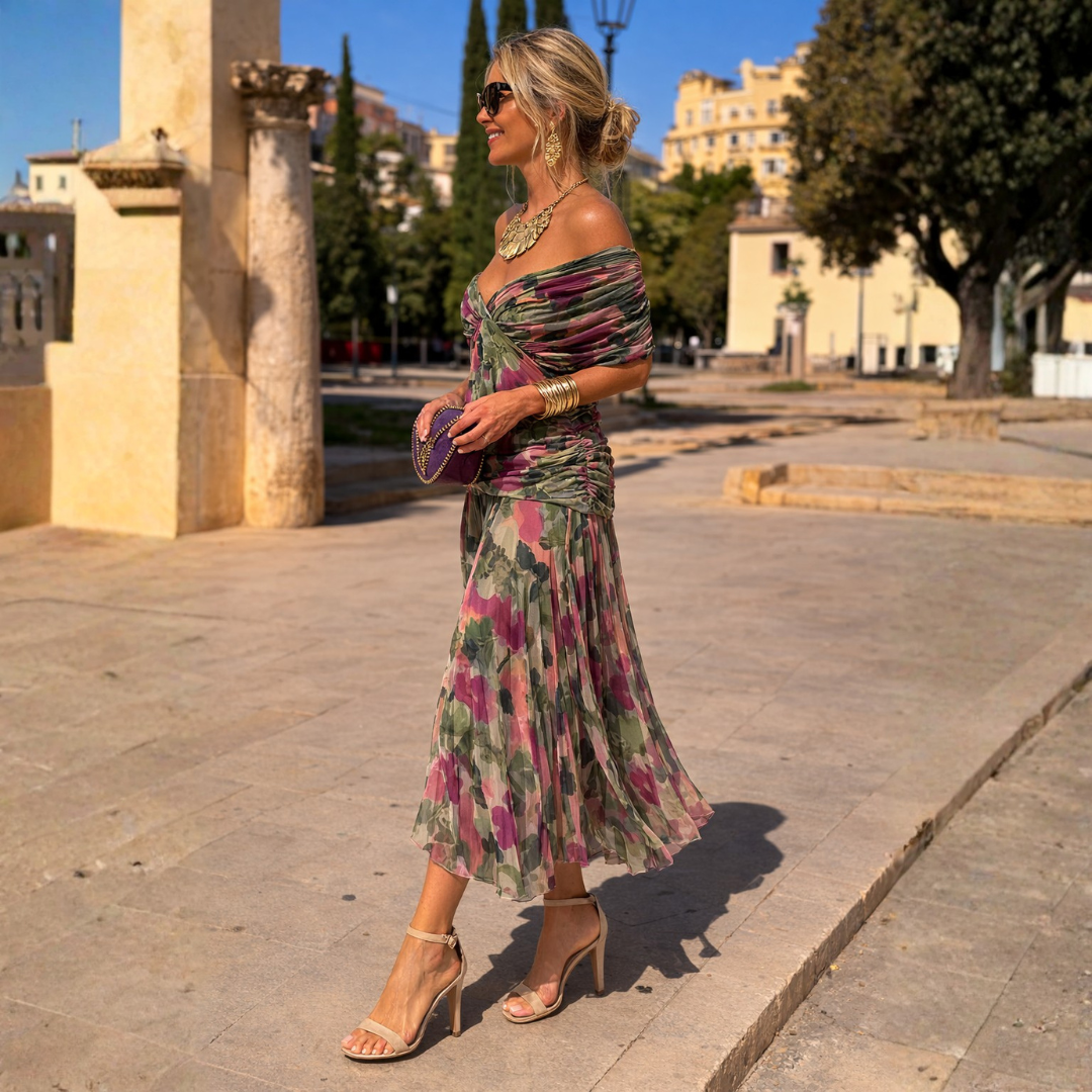 Lydia | Vestido maxi cai-cai