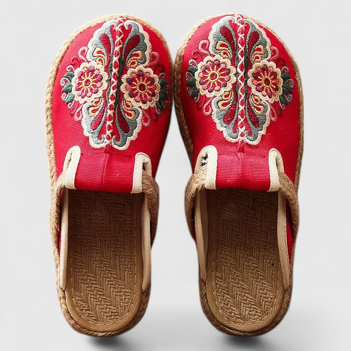 Marousse | Mules Florales Hechas a Mano y Cómodas