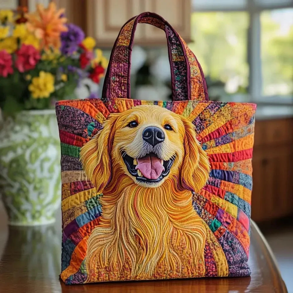 Compañero Dorado | Bolsa tote acolchada artesanal