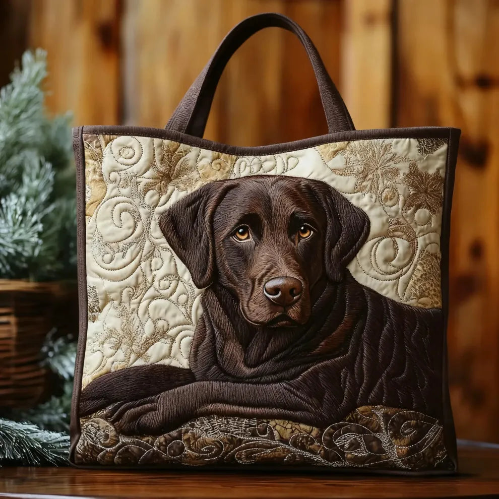 Compañero leal | Bolsa tote acolchada artesanal