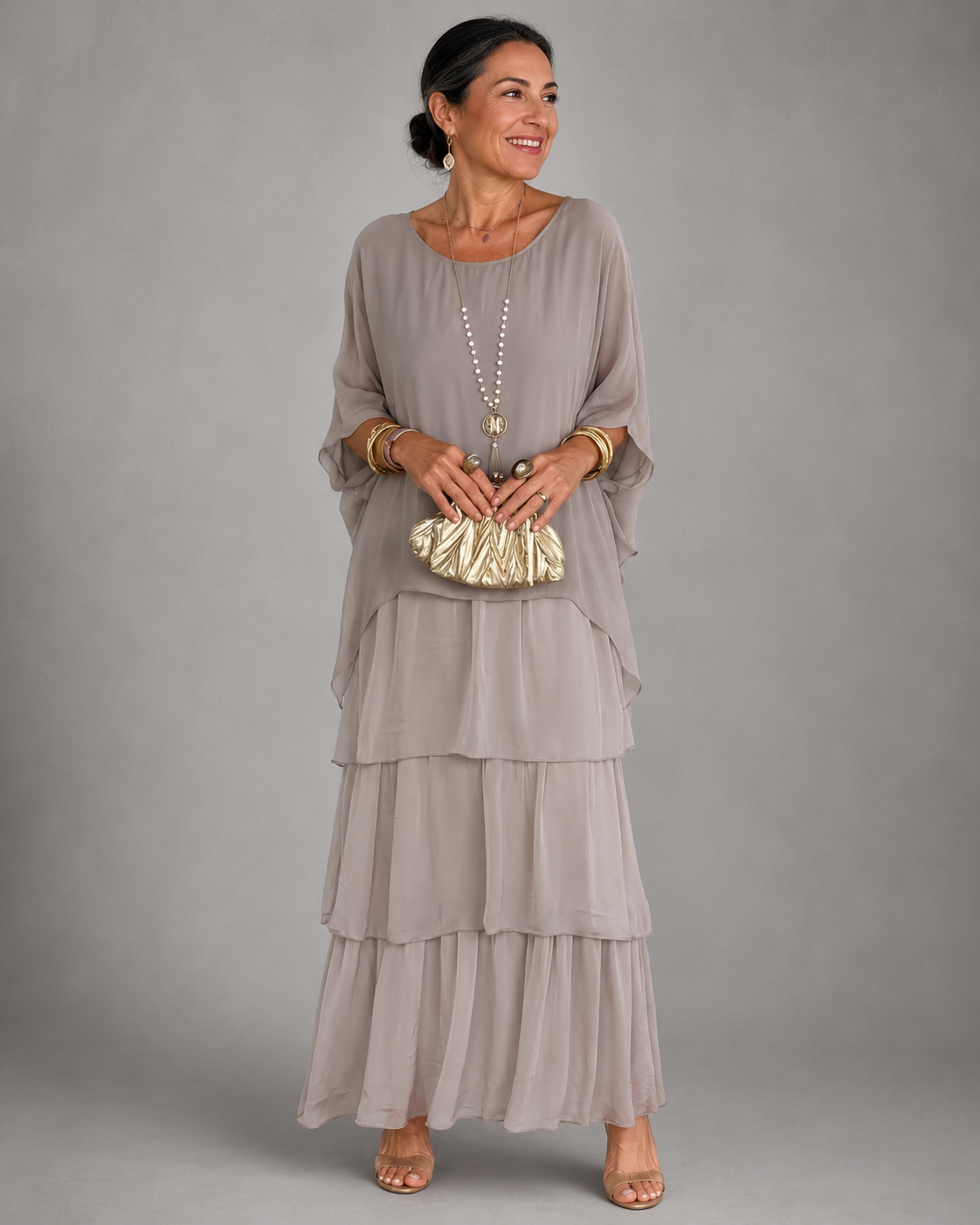 Lara | Vestido maxi elegante e fluido