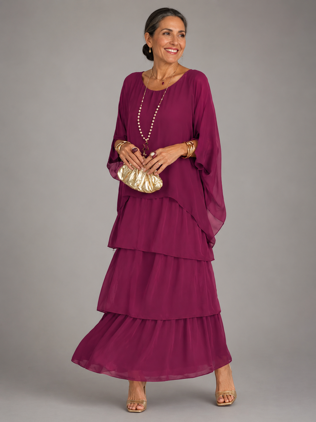 Lara | Vestido maxi elegante e fluido